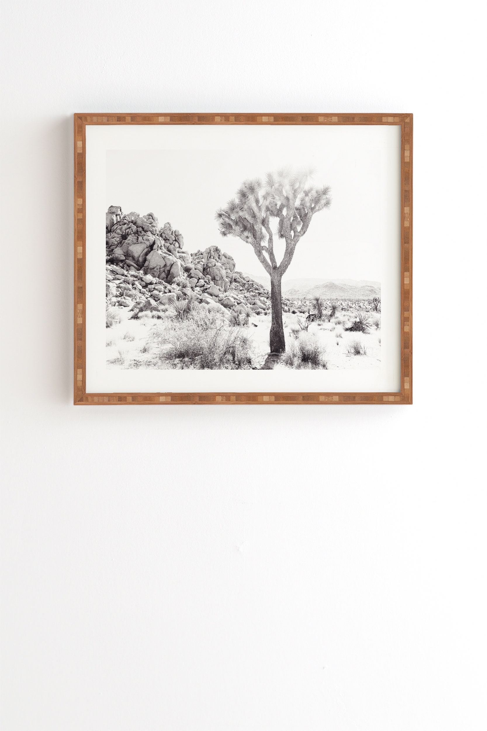 Rocky Desert by Bree Madden - Framed Wall Art Bamboo 30" x 30" - Image 0