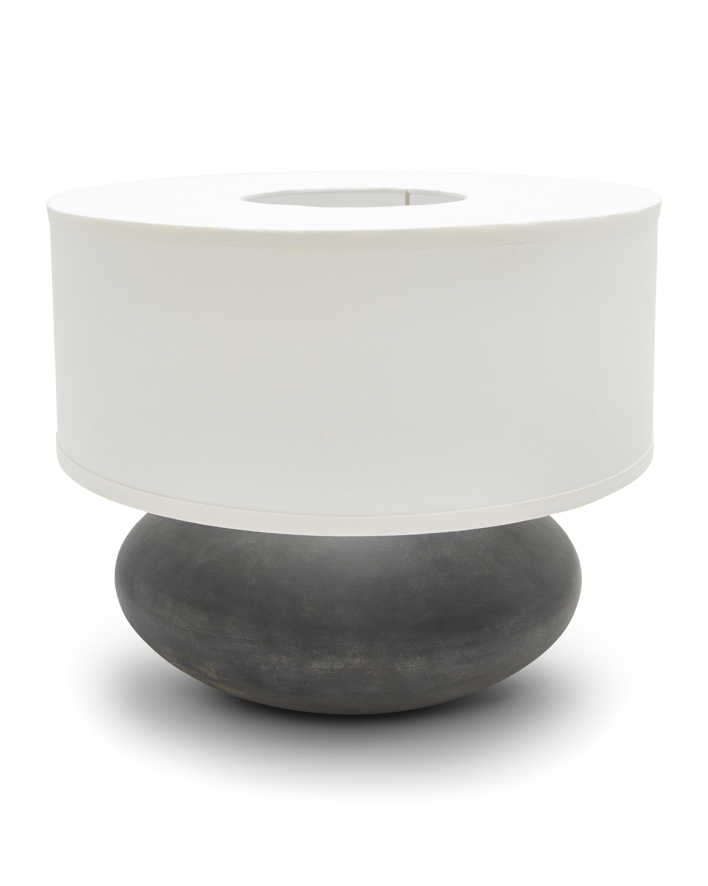 Payal Wide Table Lamp, Alabastrino - Image 1