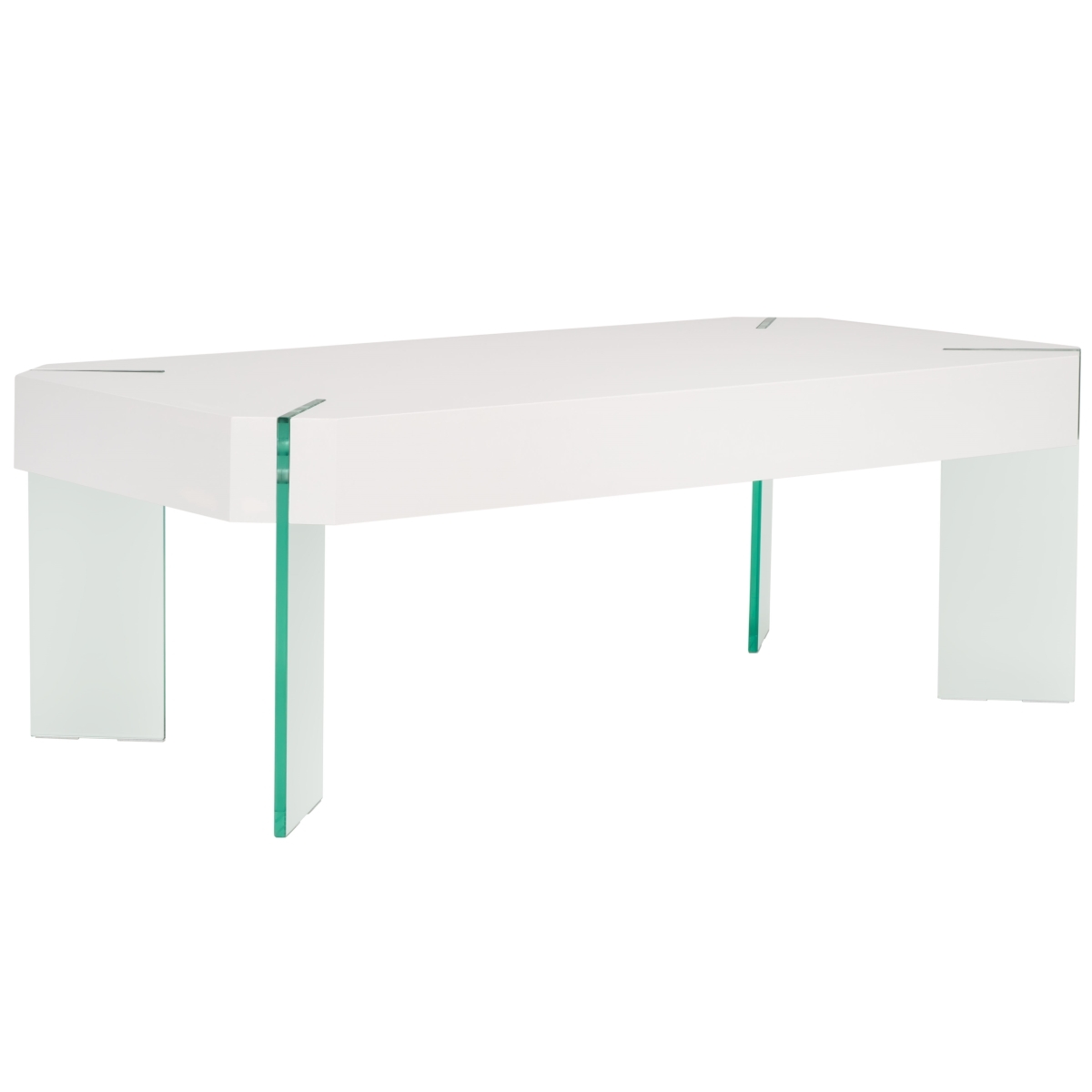 Katelyn Coffee Table - White / Clear - Safavieh - Image 6