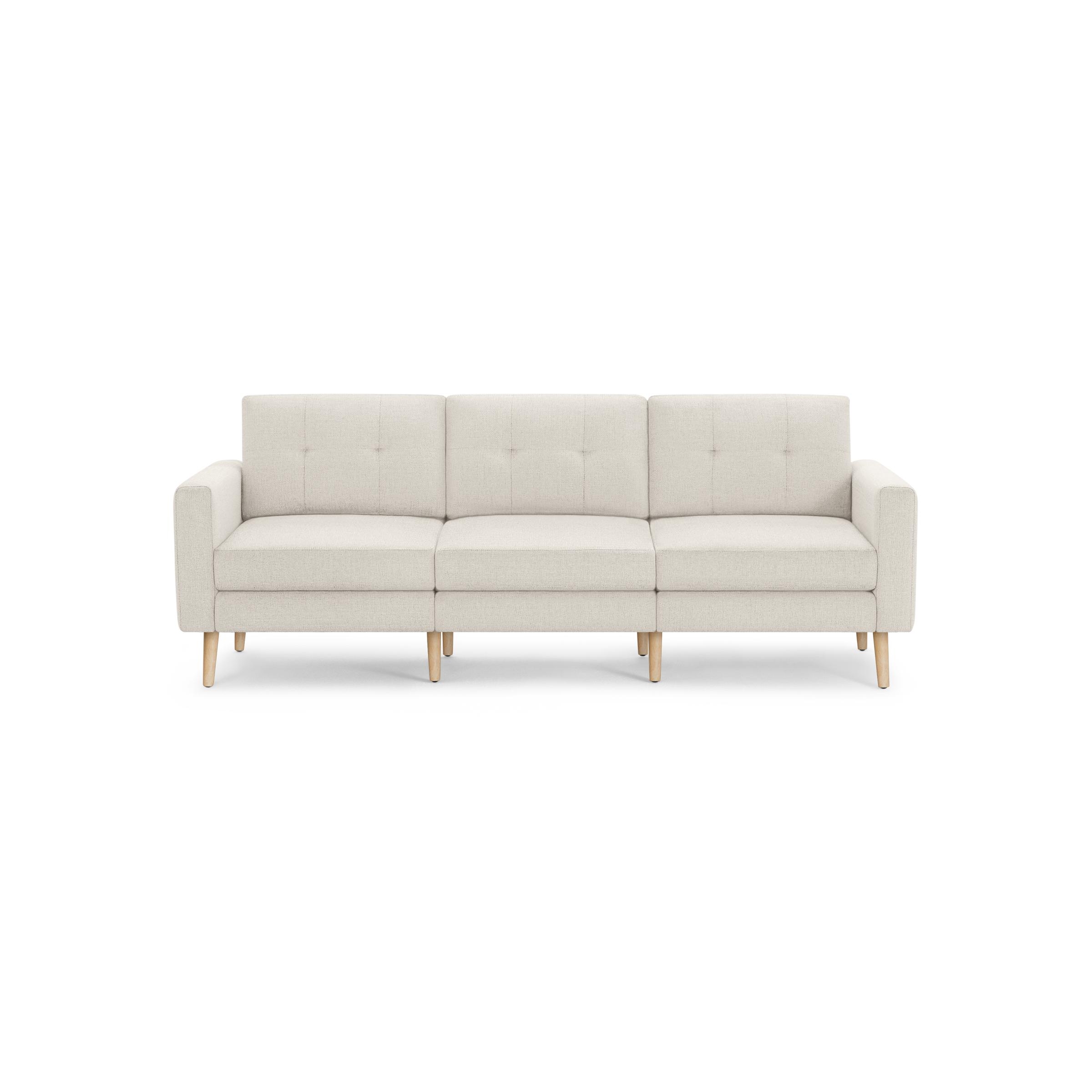 Nomad Sofa in Ivory, Oak Legs, Leg Finish: OakLegs - Image 0
