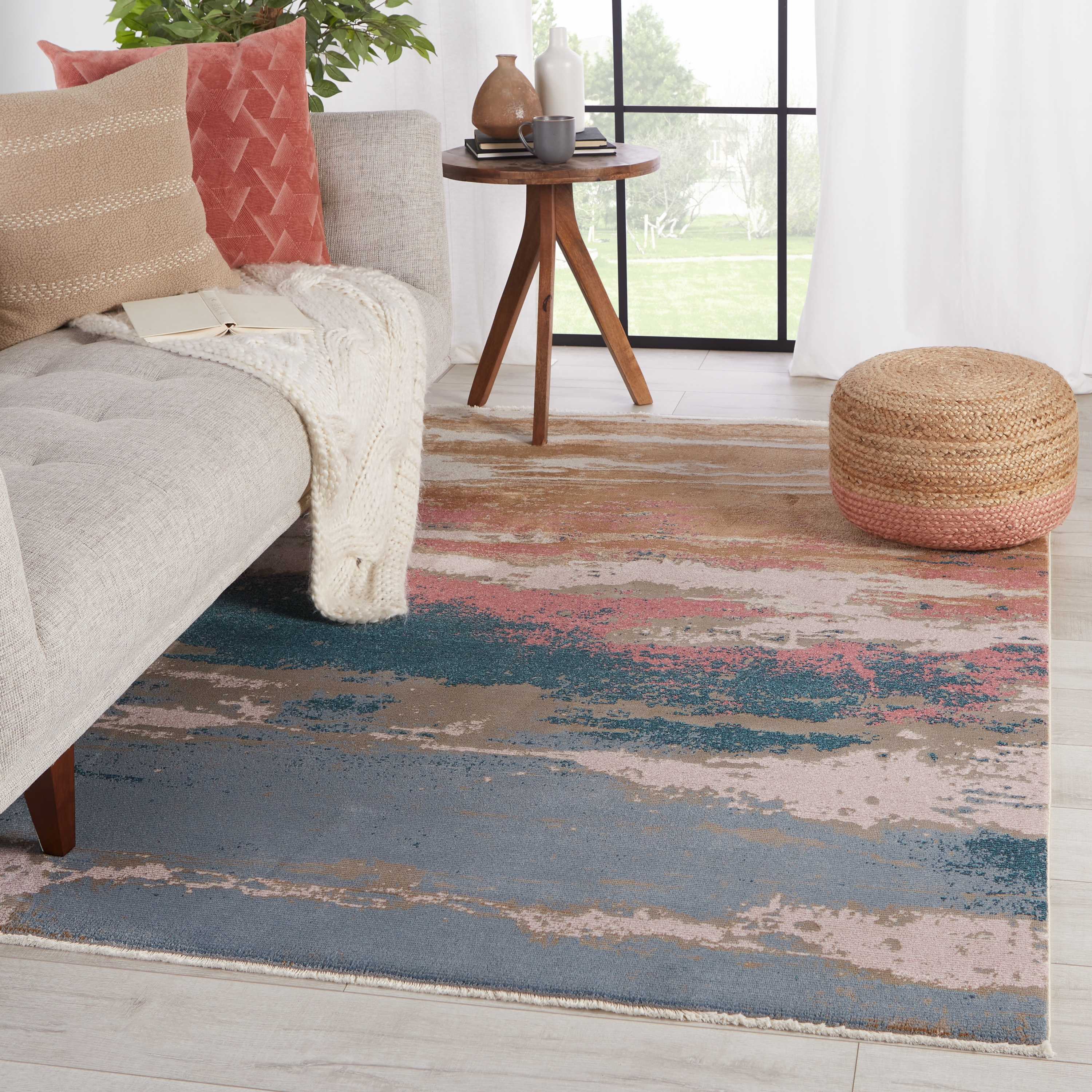 Vibe by Helene Abstract Multicolor Area Rug (5'X7'6") - Image 4