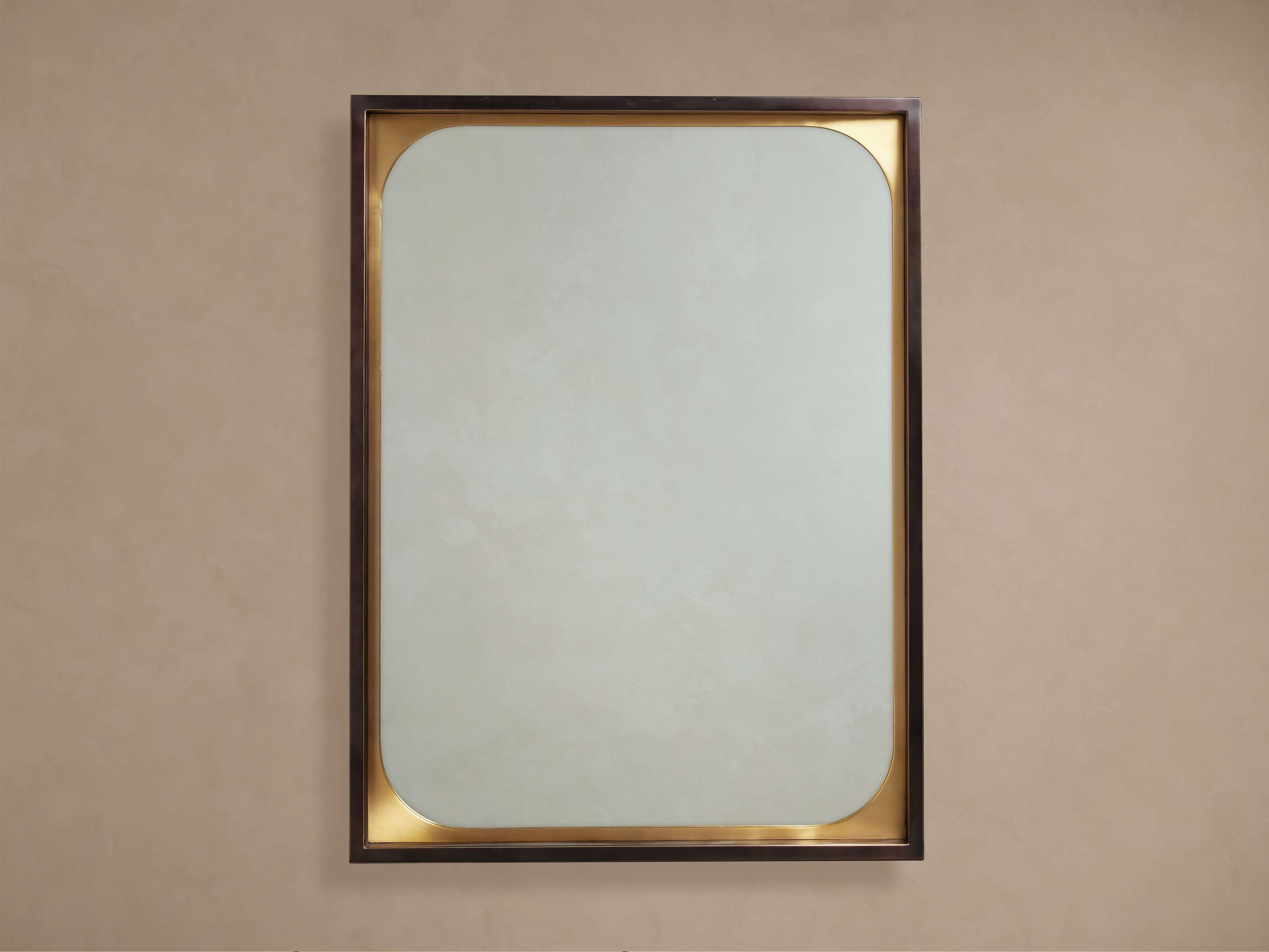 Illona Wall Mirror in Metal Bronze - Image 0
