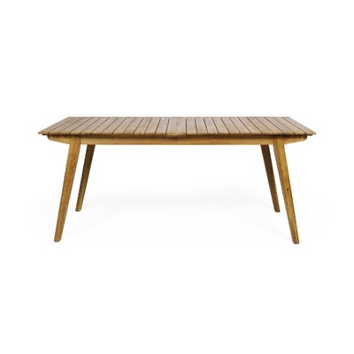 Outdoor Rustic Solid Wood Dining Table - Image 0