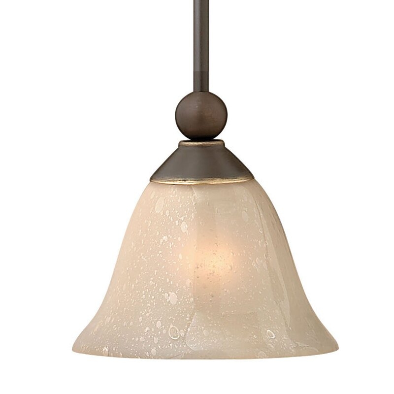  Bolla 1 - Light Single cone Pendant Finish: Olde Bronze, Bulb Type: MED - Image 0