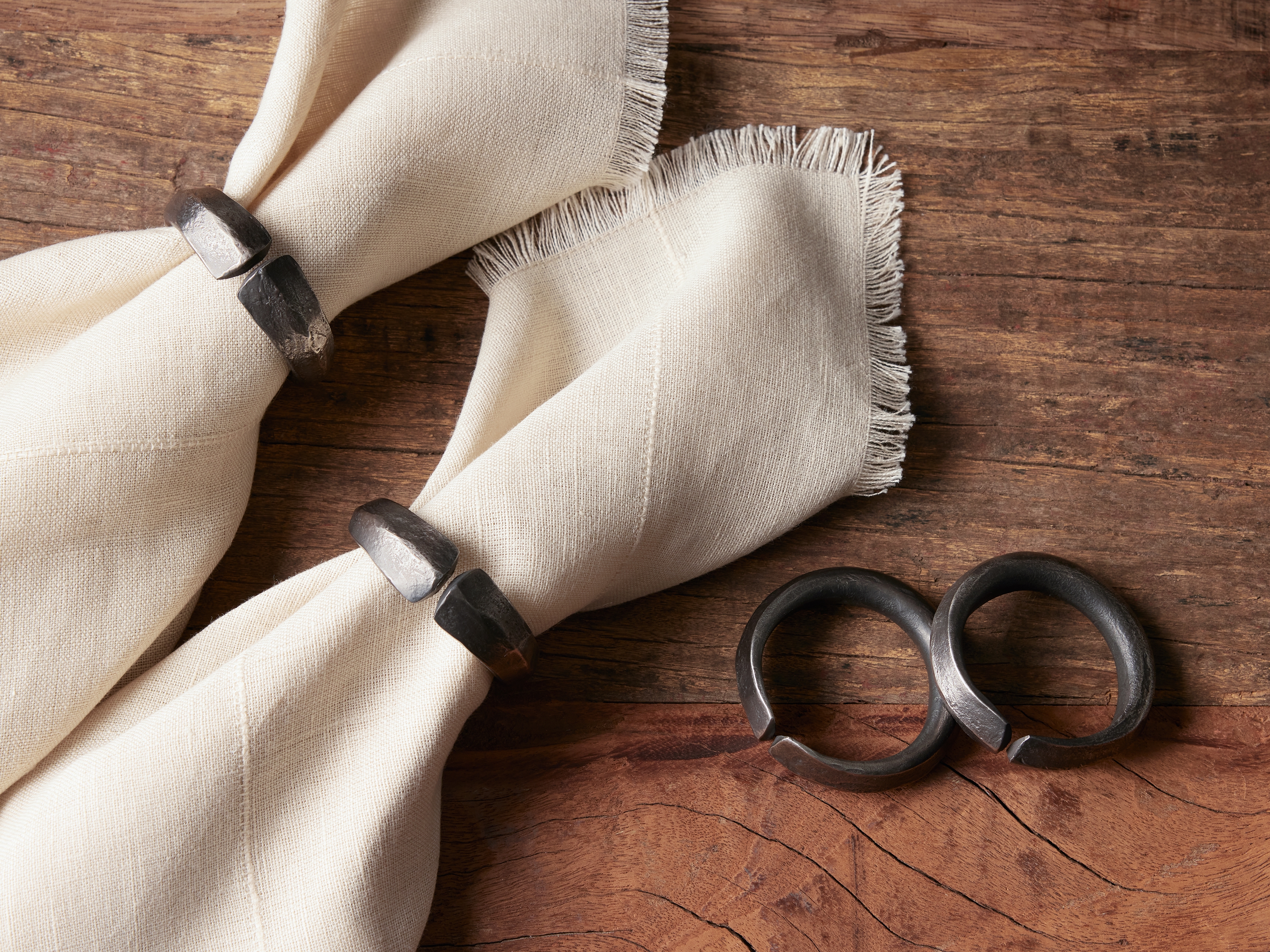 Arber Napkin Rings in Stainless Steel Black - Image 0