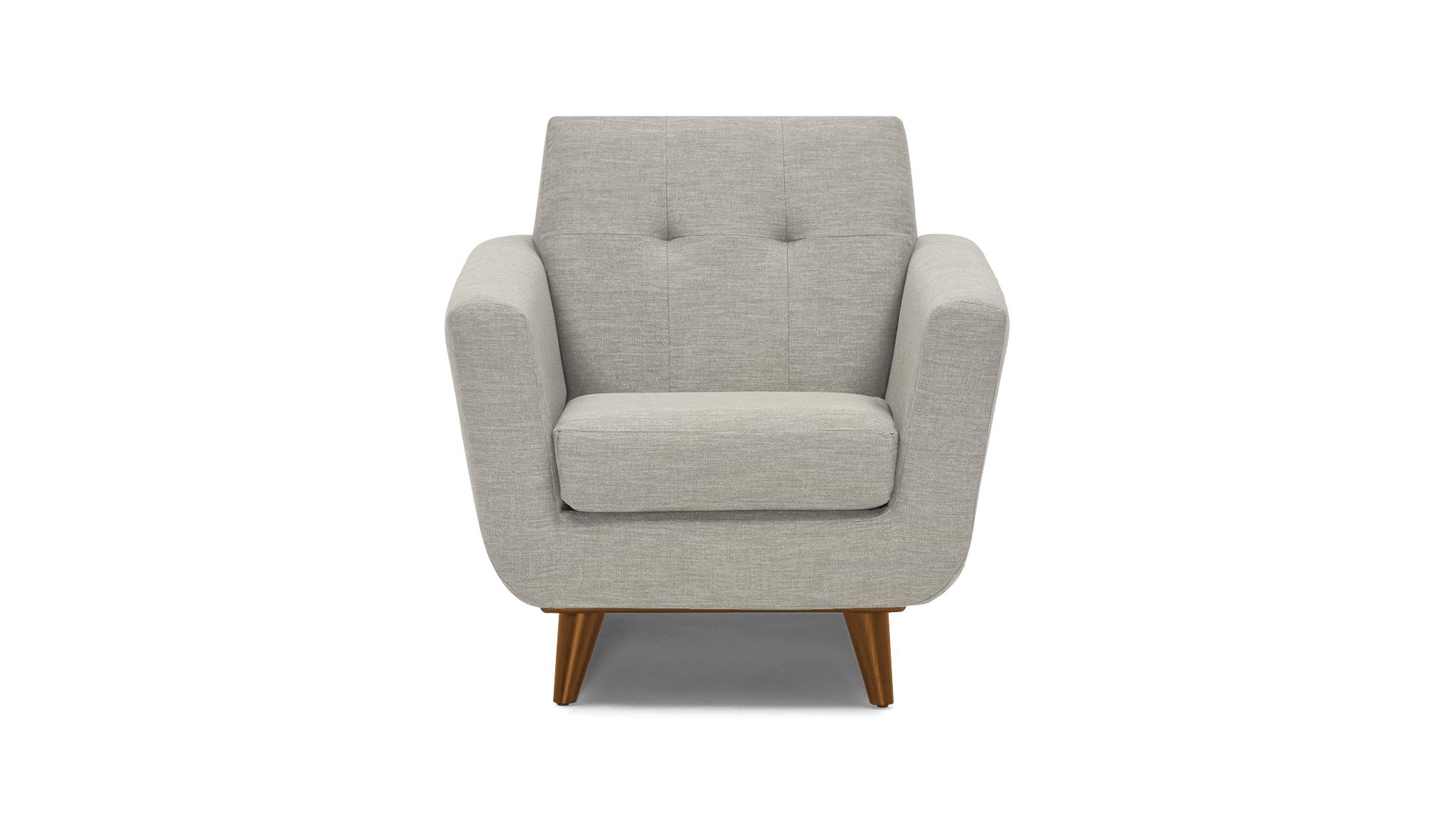 Beige/White Hughes Mid Century Modern Apartment Chair - Crave Irish Cream - Mocha - Image 0
