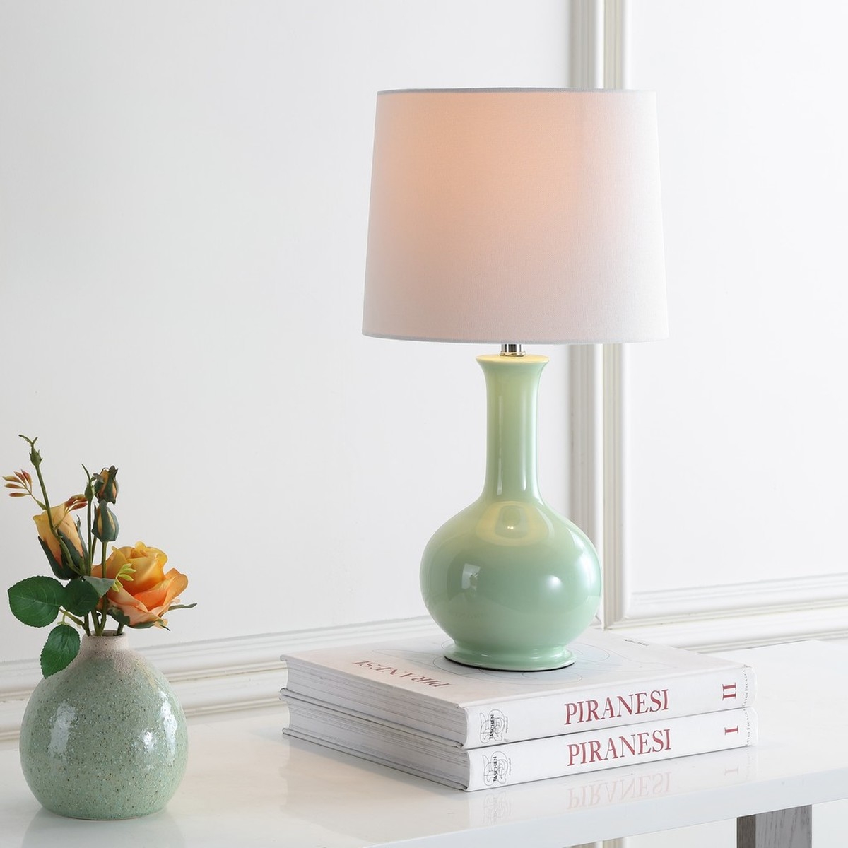 Minton Table Lamp - Light Green - Arlo Home - Image 1