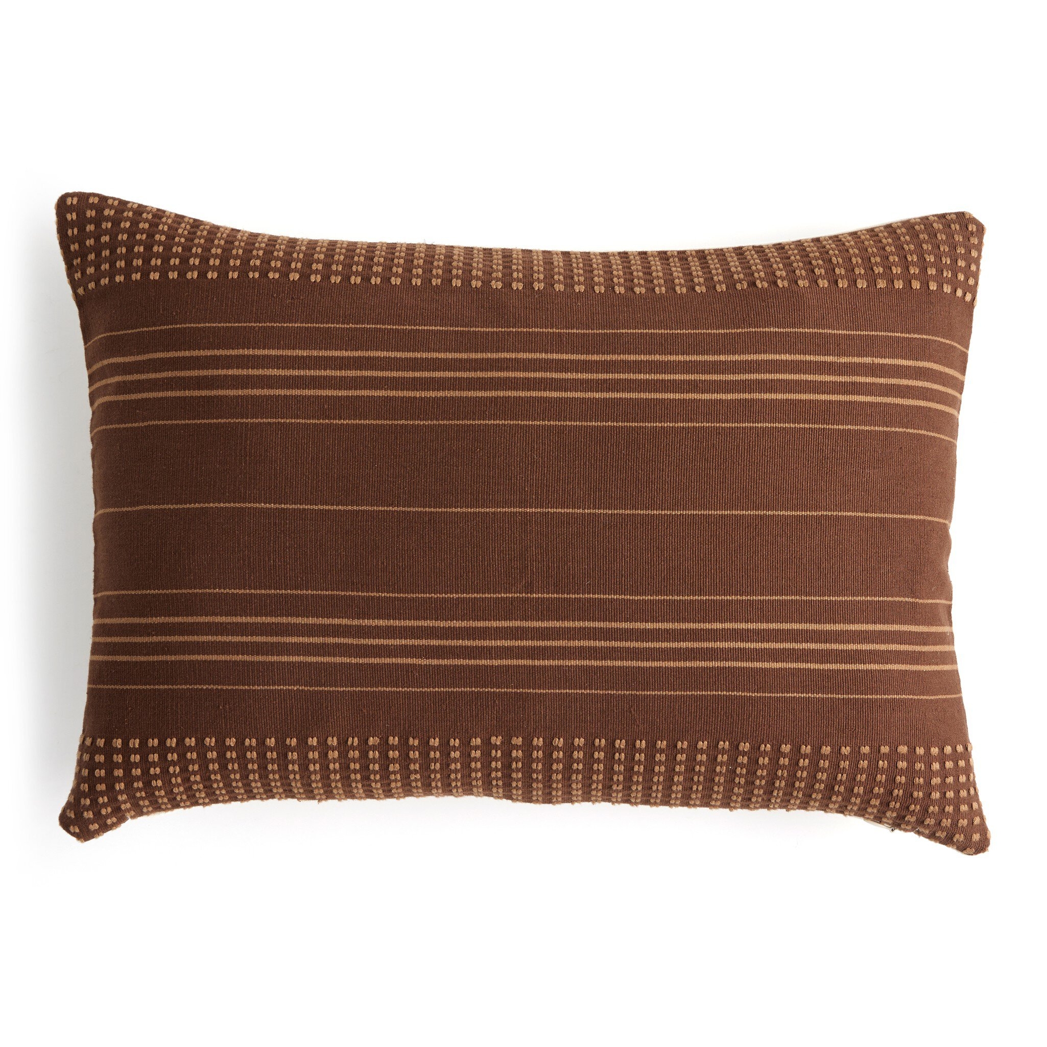 Handwoven Cancuc Pillow - Taupe Cotton - Image 0