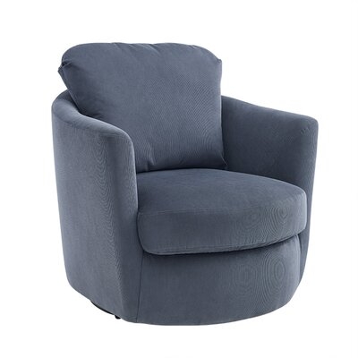 Upholstered Swivel Armchair - Image 0