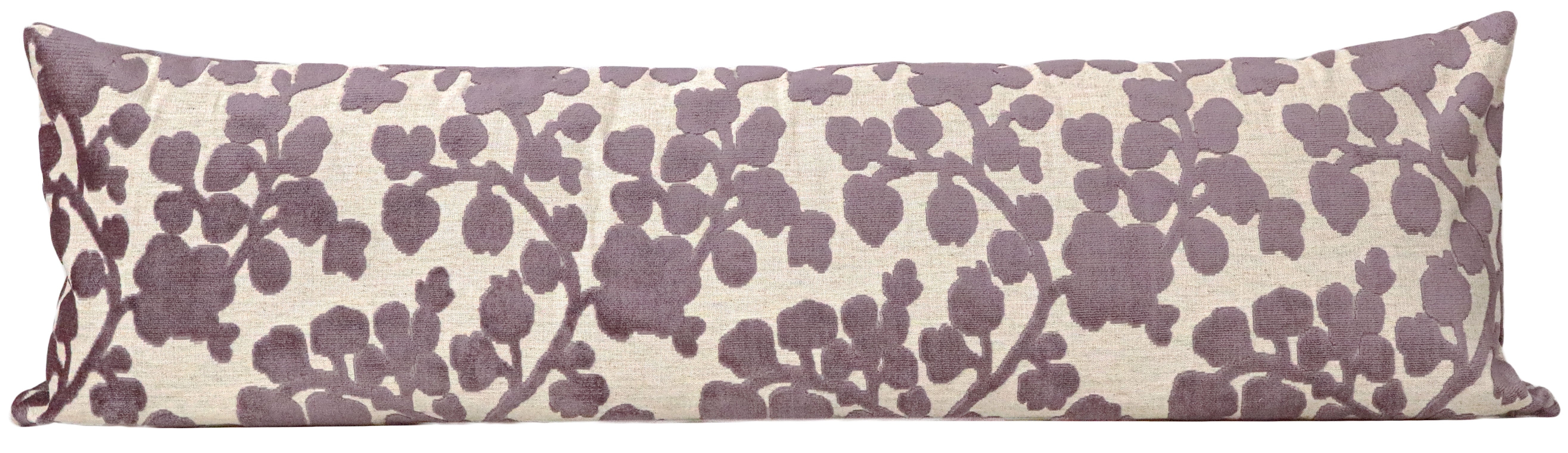 THE XL LUMBAR :: BLOSSOM CUT VELVET // SMOKEY AMETHYST - BY THE YARD - Image 2