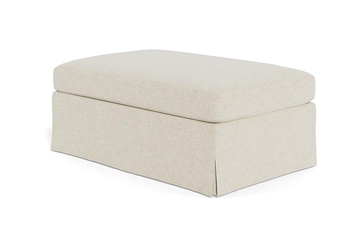 Sloan Slipcovered Ottoman - Image 2