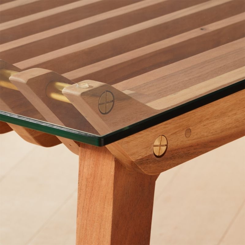 Kea Wood and Glass Dining Table - Image 2