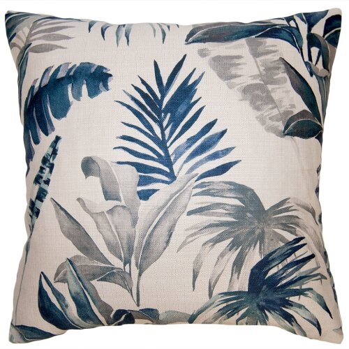 Square Feathers Coast Tropical Pillow Size: 24" x 24" - Image 0