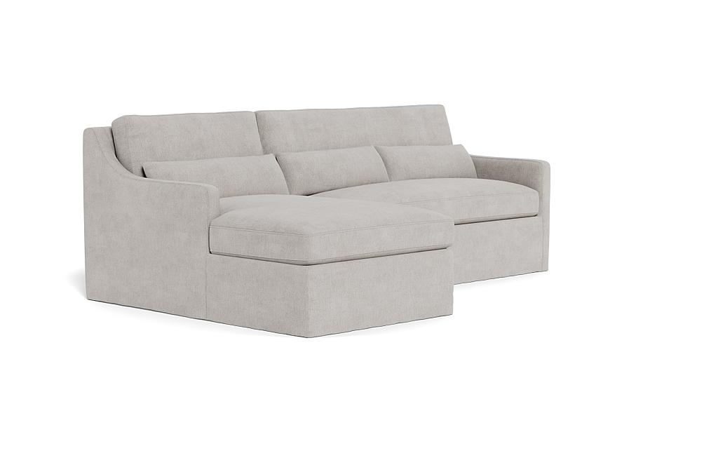 Ella Slipcovered 3-Seat Left Chaise Sectional - Image 1