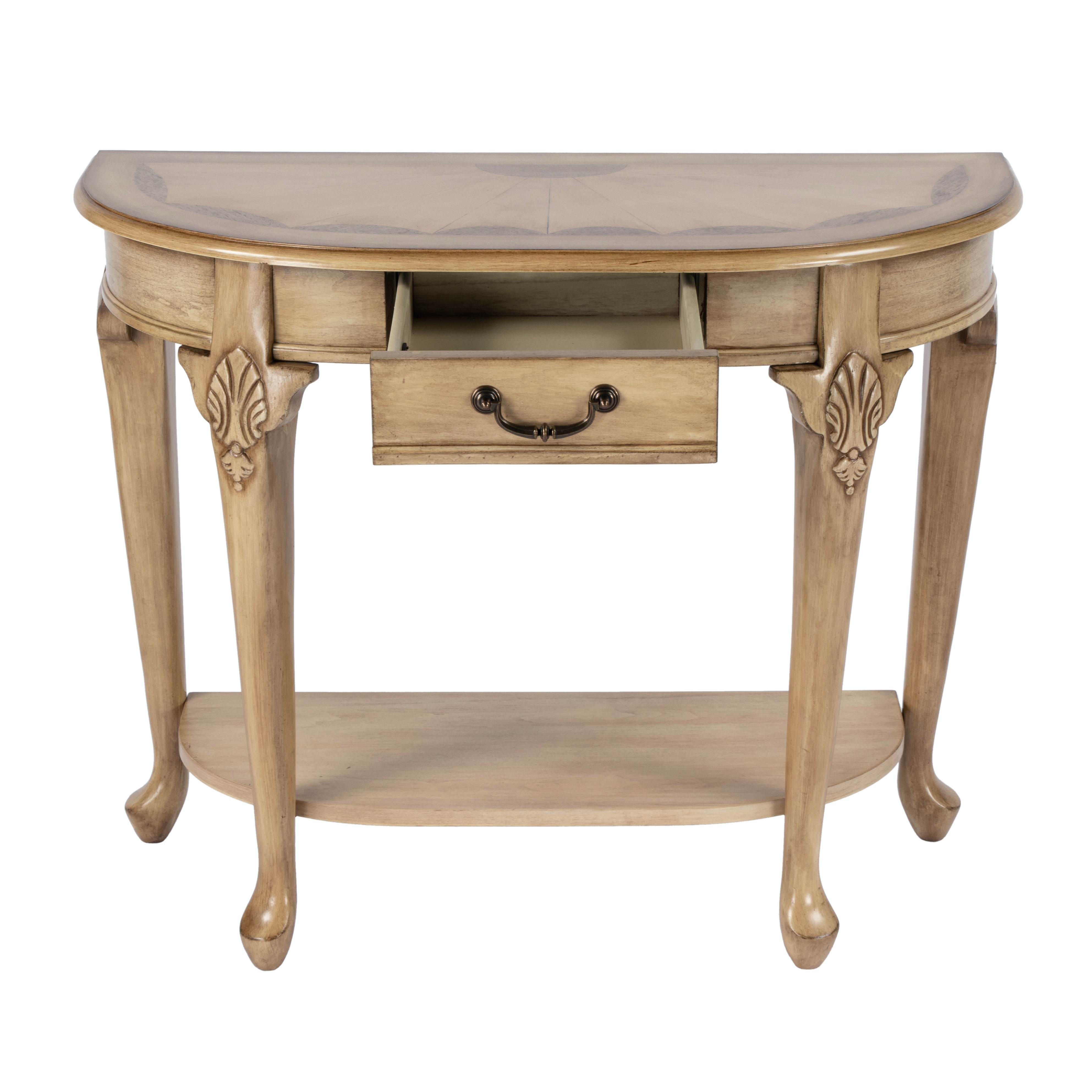 Kimball Antique Beige Console Table - Image 2