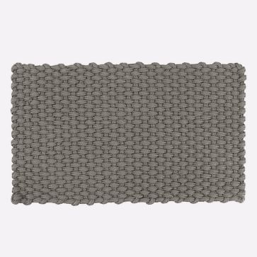 Roped-In Doormat , 18x30, Pearl Gray - Image 1