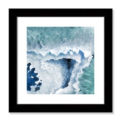 'Agate Blue And Turquoise I' Framed Graphic Art Print - Image 0