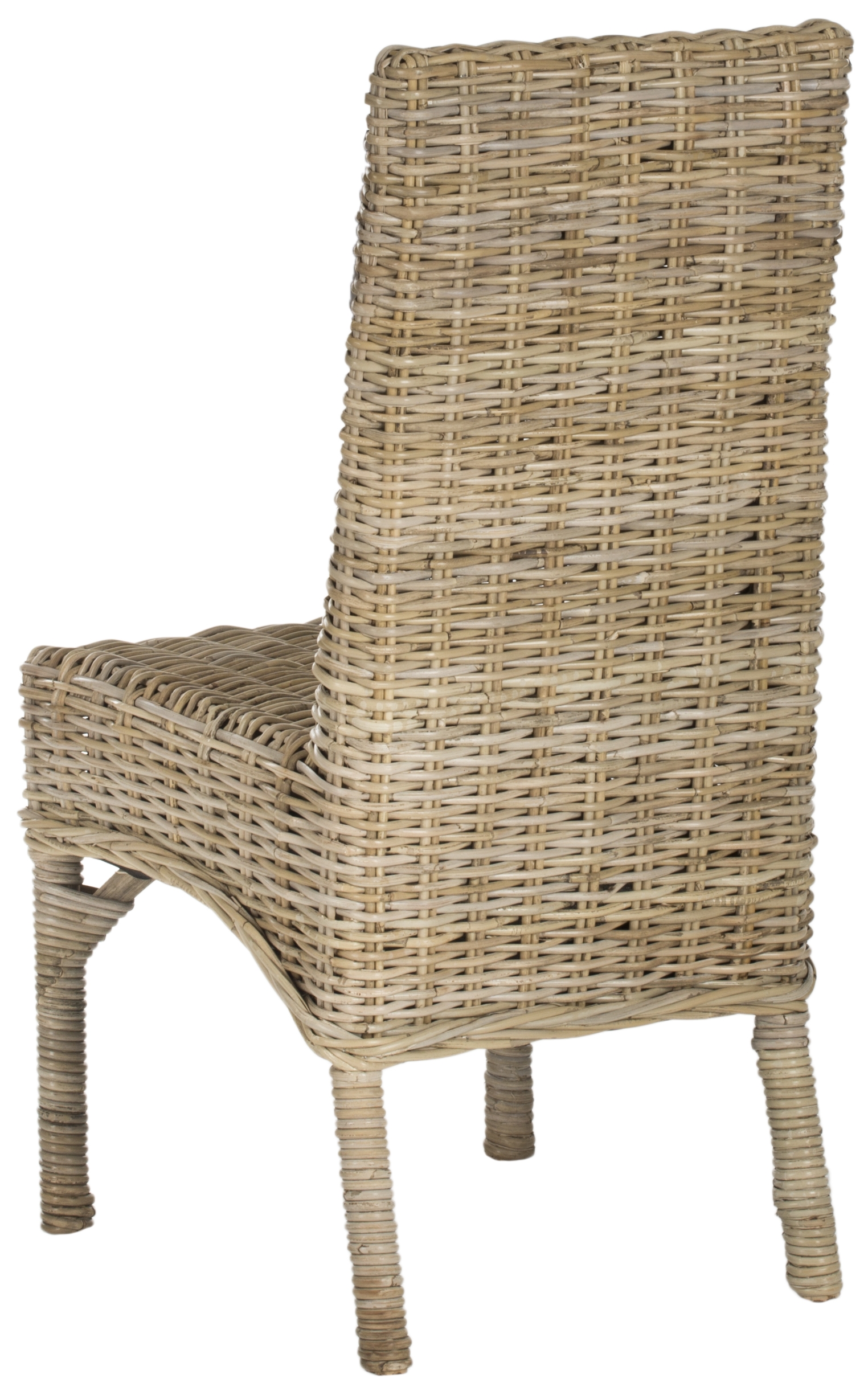 Beacon 18''H Rattan Side Chair - Natural Unfinished - Safavieh - Image 0