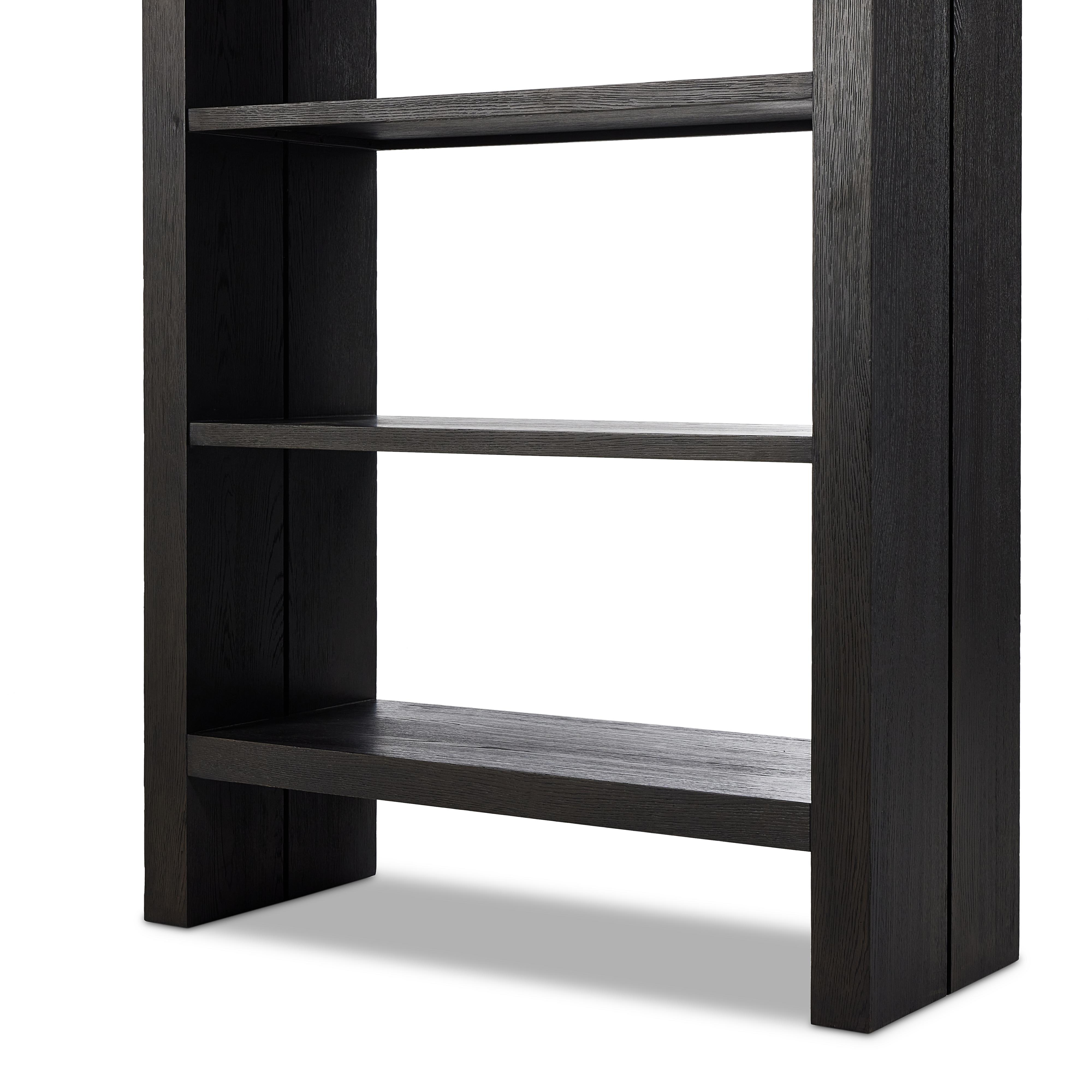 Warby Bookshelf-Worn Black Veneer - Image 7