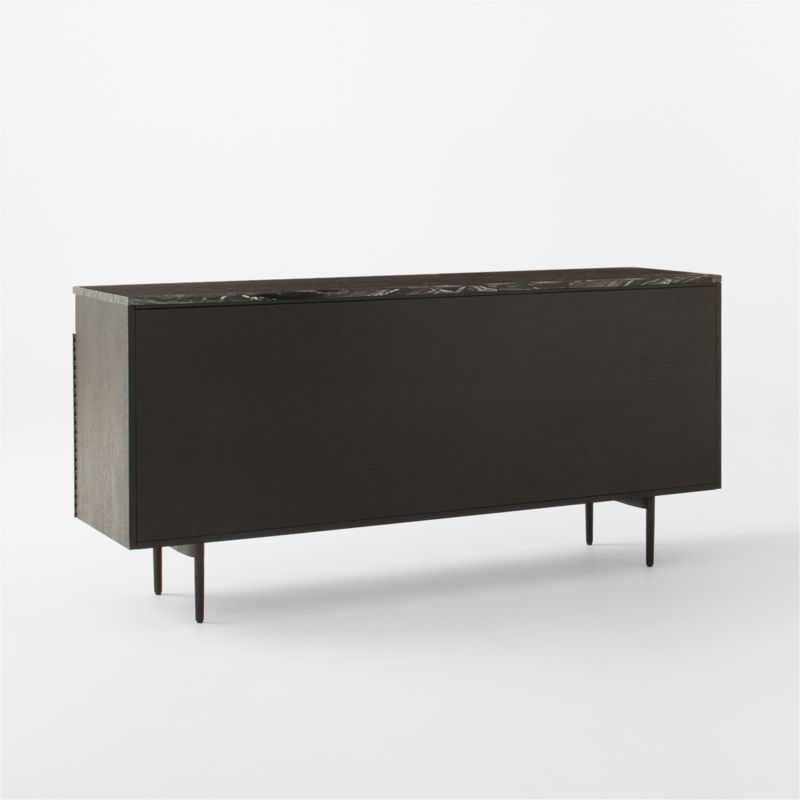 New England 71" Black Ebonized Oak Wood Console Table by Paul McCobb - Image 5