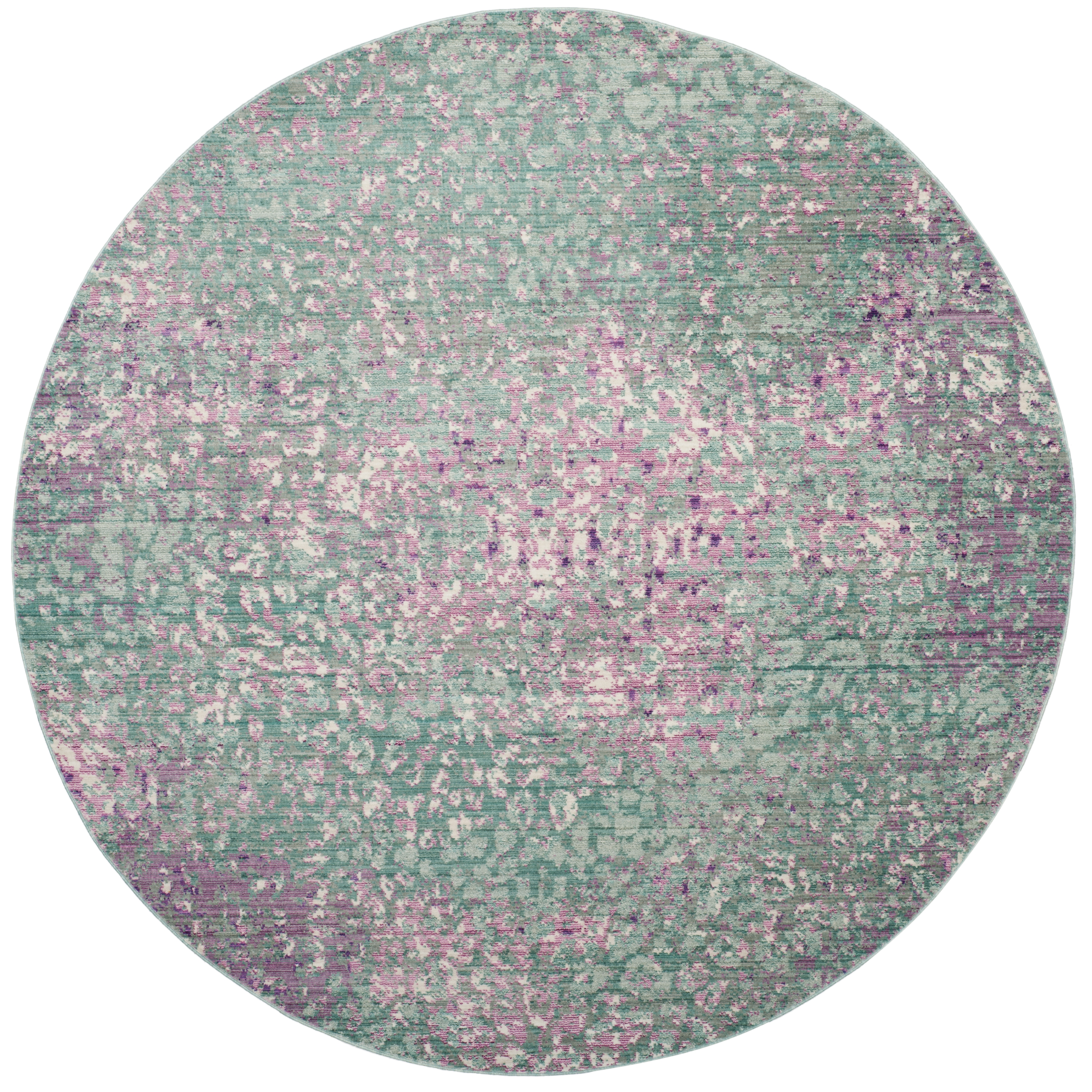 Arlo Home Woven Area Rug, MYS977F, Blue/Multi,  6' 7" X 6' 7" Round - Image 0