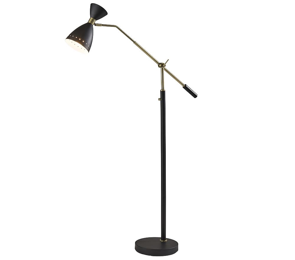 Elias Adjustable Floor Lamp, Black - Image 0
