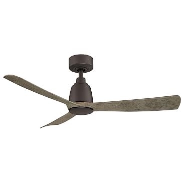 Kute Ceiling Fan With Light Kit, Brushed Satin Brass, 44" - Image 3