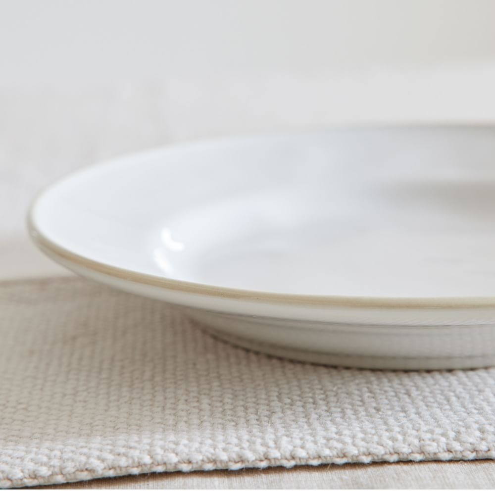 Astoria Salad Plate, Set of 4, White & Cream - Image 1