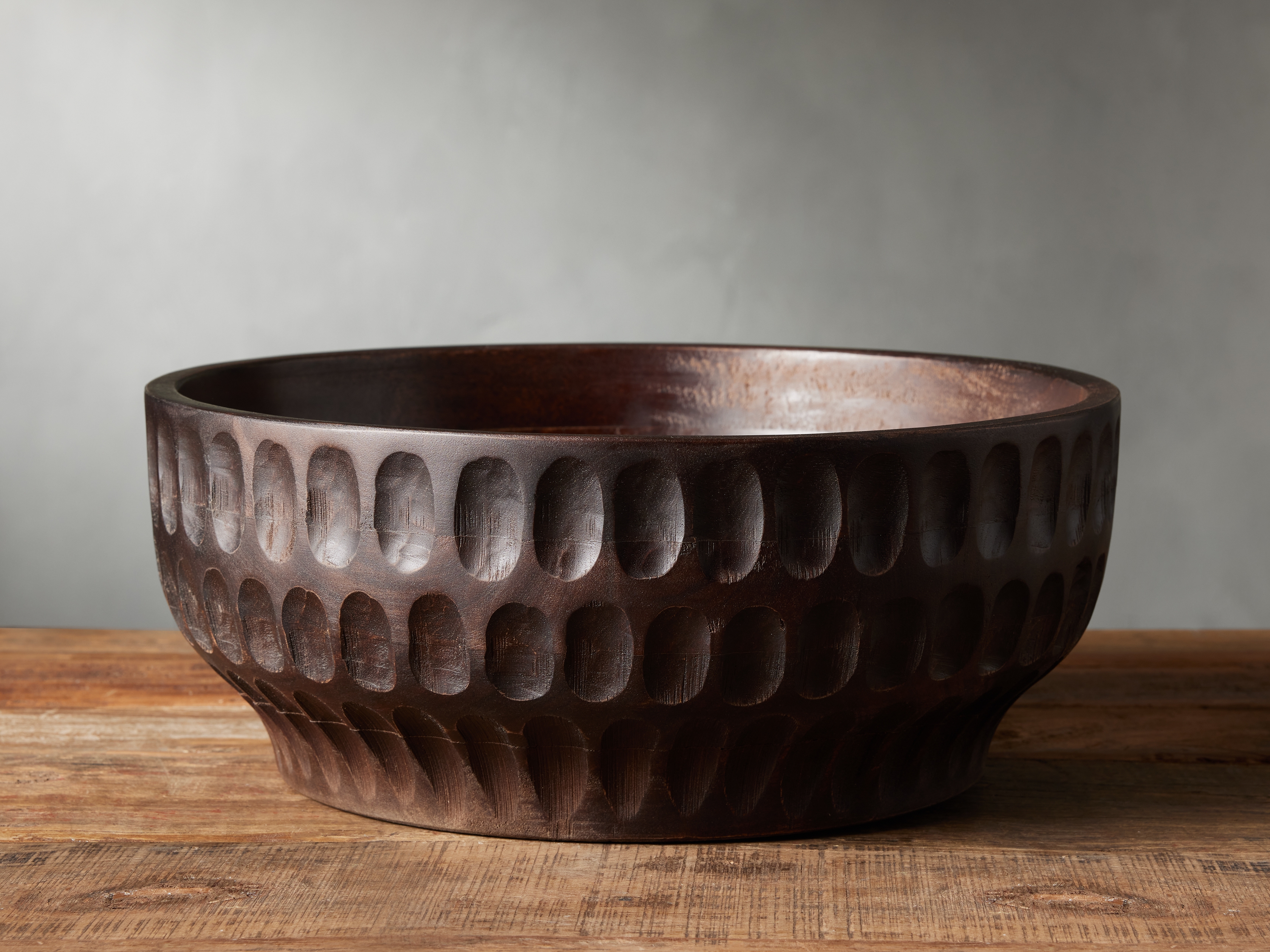 Kanga Bowl in Natural Wood Brown - Image 0
