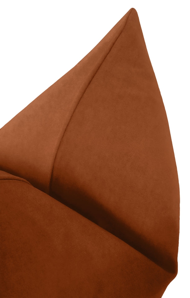Classic Velvet Pillow Cover, Terracotta, 18" x 18" - Image 2
