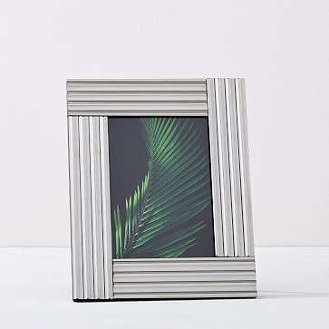 Fluted Mirror Frames, Silver, 5"x8" - Image 0