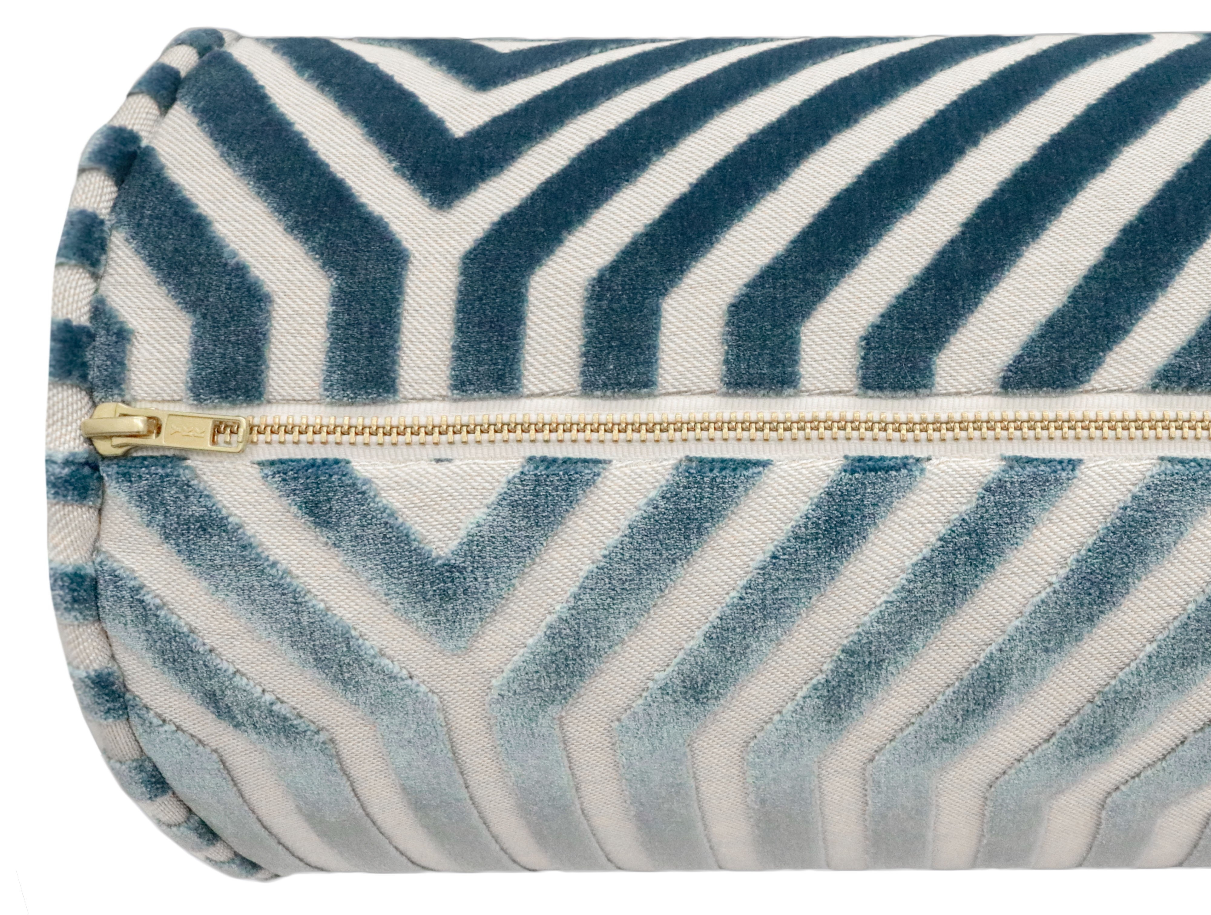 THE BOLSTER :: VANDERBILT VELVET // MARINE | SCHUMACHER - TWIN // 9 " X 24" - Image 3