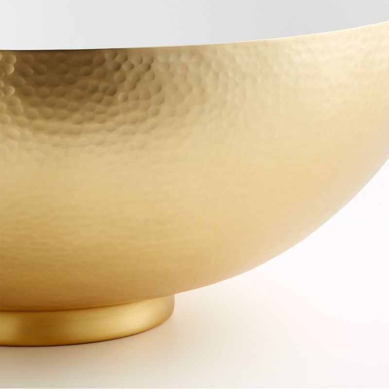 Pheline Hammered Large Brass Bowl - Image 1