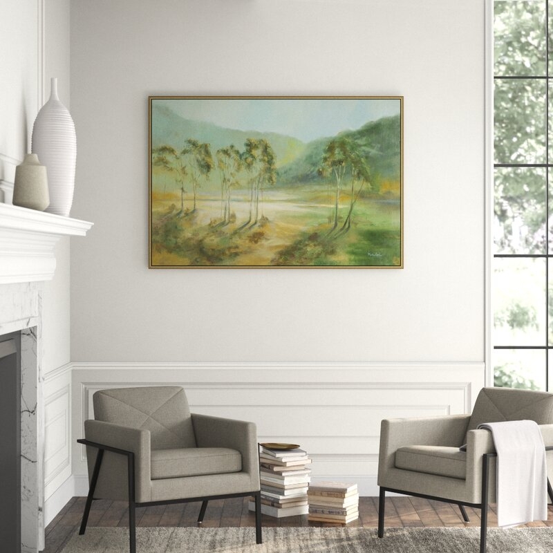 Wendover Art Group Landscape V - Floater Frame Painting on Canvas - Image 0