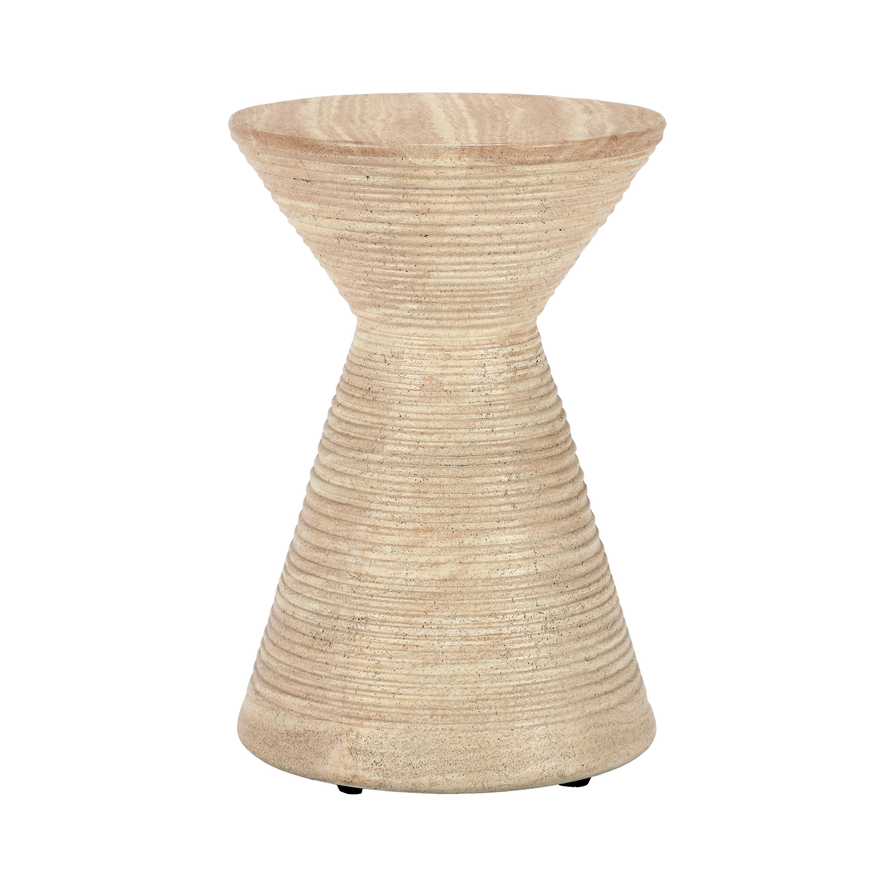 Fern Outdoor Accent Table Beige - Image 0