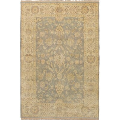 One-of-a-Kind Sonny Hand-Knotted Gray 5'2" x 7'8" Wool Area Rug - Image 0