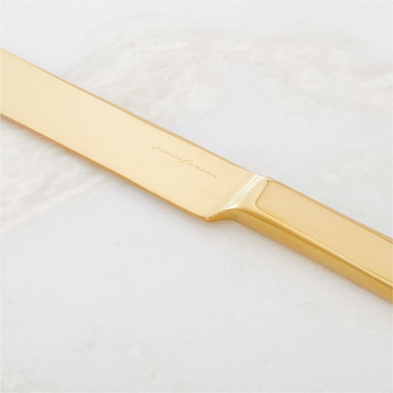 Mepra Stile 5-Piece Polished Gold Flatware Set - Image 2