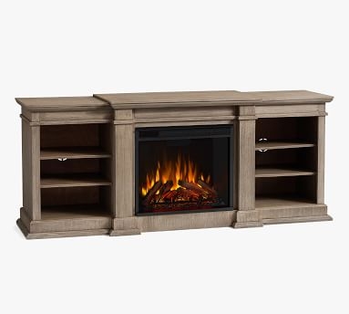 Lorraine Electric Fireplace, Gray Wash - Image 1