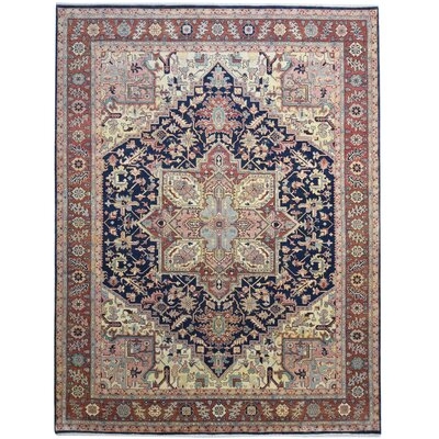 One Of A Kind  Hand-Knotted Persian 9' X 12' Oriental Wool Blue Rug - Image 0