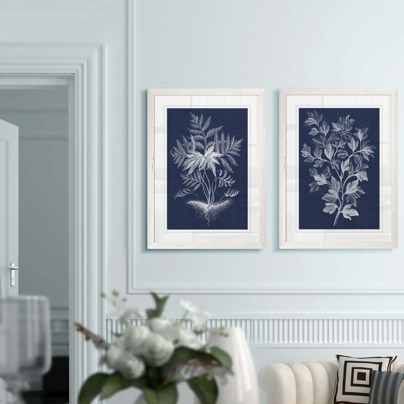 Lustr Foliage Chintz I by Vincent Van Gogh, Picture Frame Painting, Set of 2 - Image 2