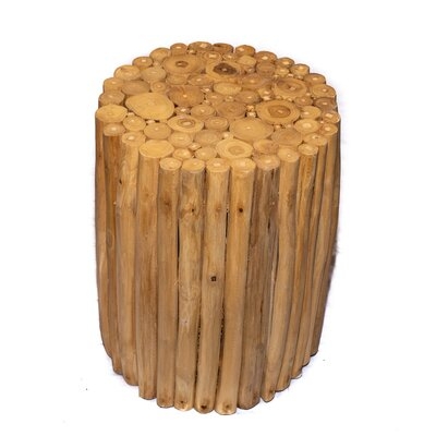 Goode Solid Wood Drum End Table - Image 0