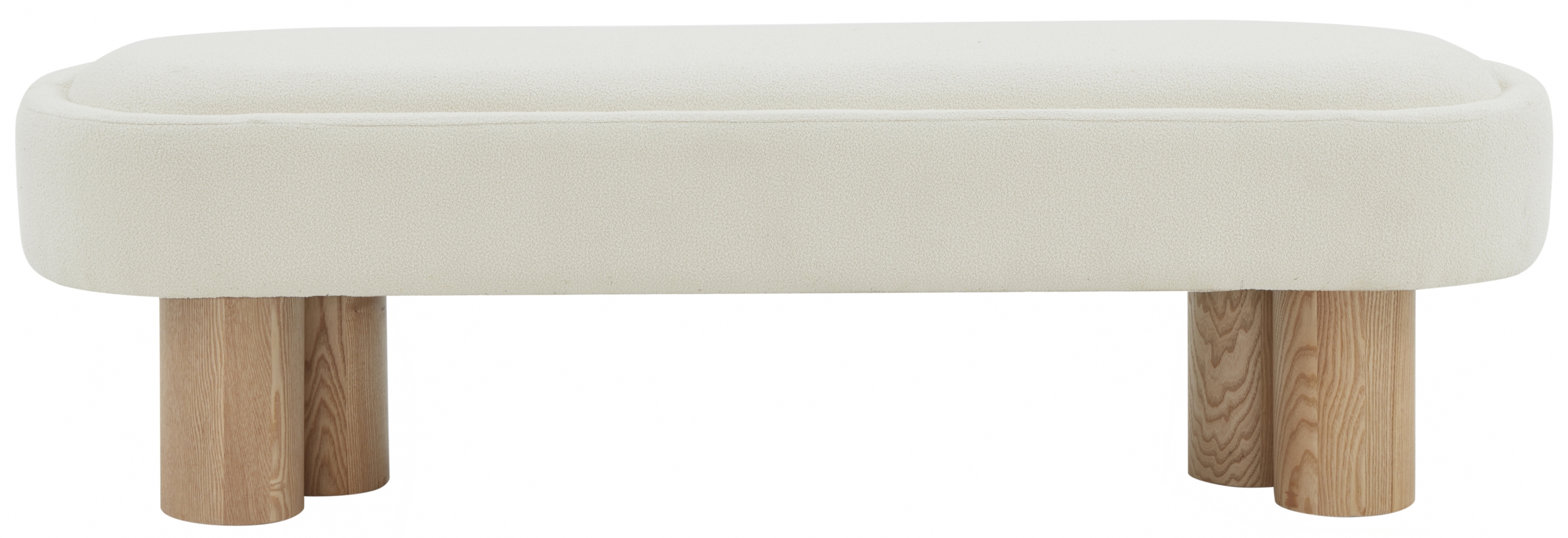 Katianna Boucle Bench - Ivory/Natural - Image 0