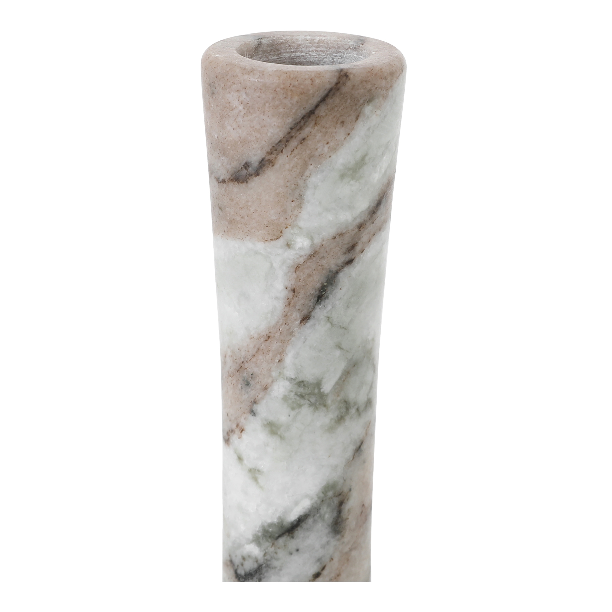 East Tall Candle Holder Brown Torrent Marble - Image 3