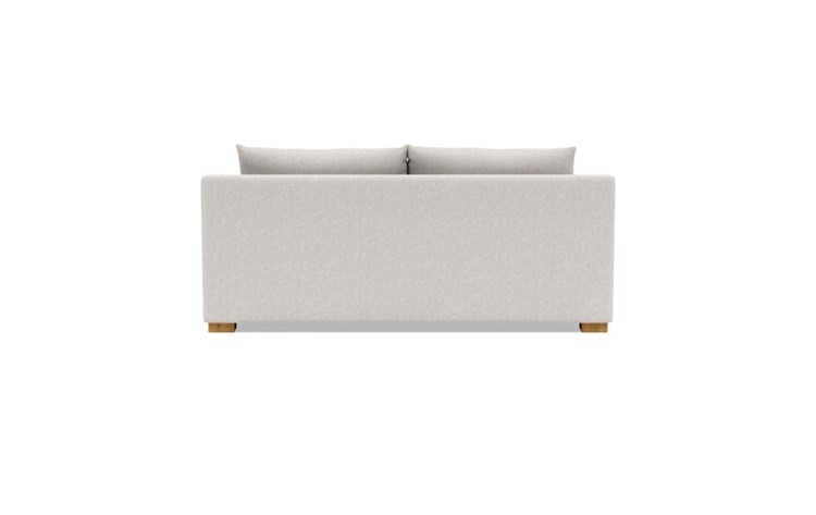 Sloan Sleeper Sleeper Sofa with Beige Pebble Fabric, standard down blend cushions, and Natural Oak legs - Image 3