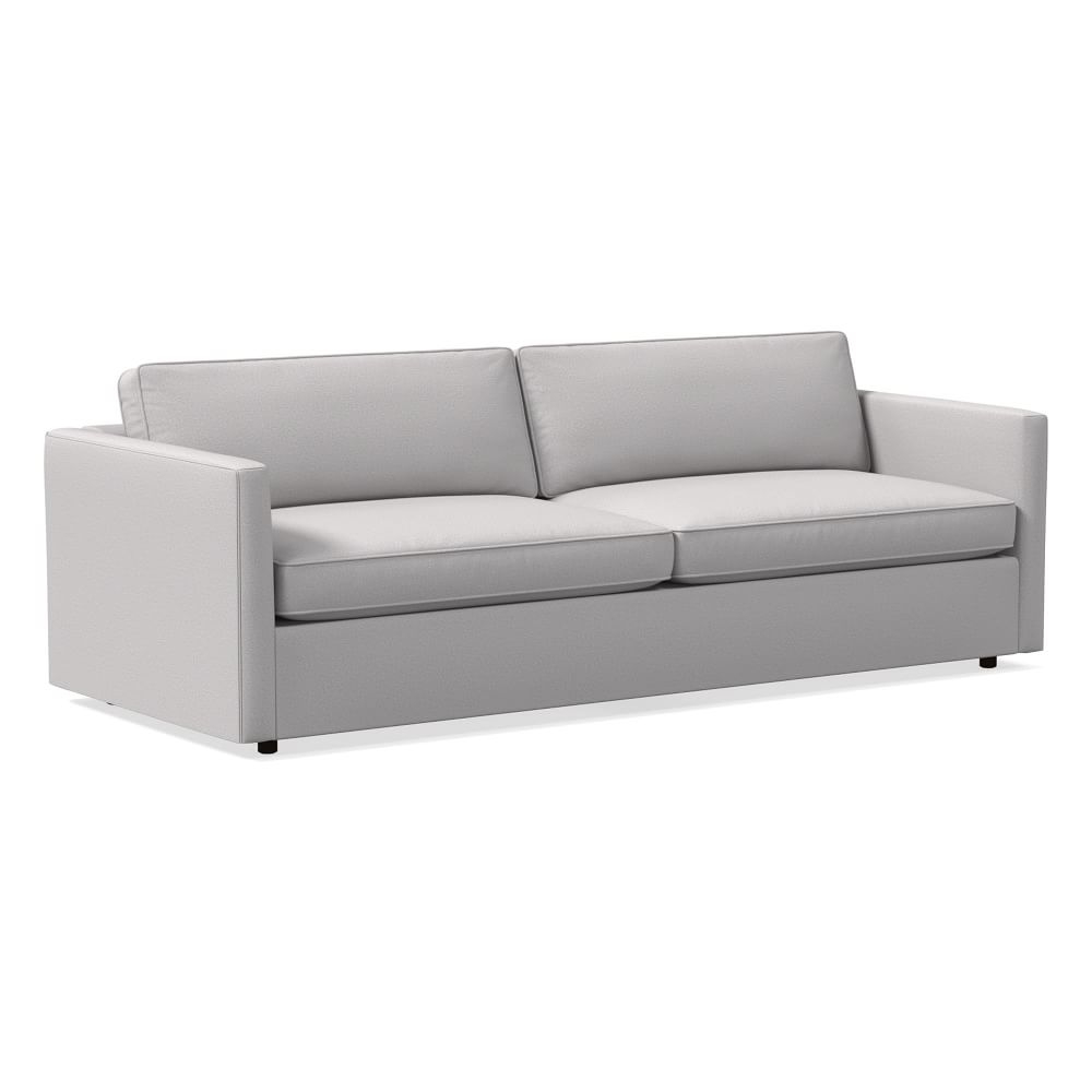 Harris 96" Sofa, Poly, Chenille Tweed, Frost Gray, Concealed Supports - Image 0