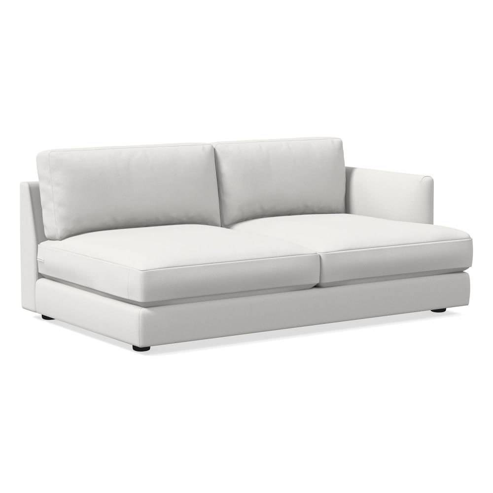 Haven Right Arm 2.5 Seater Sofa, Trillium, Performance Washed Canvas, White, Concealed Supports - Image 0