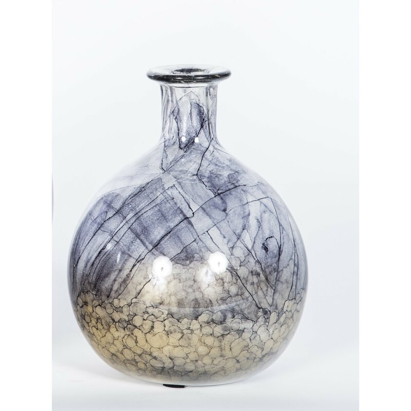 Prima Design Source Nocturnal Creek 10"" Glass Table Vase - Image 0