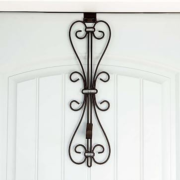Vertical Wreath Hanger, Elegant, Brown - Image 1