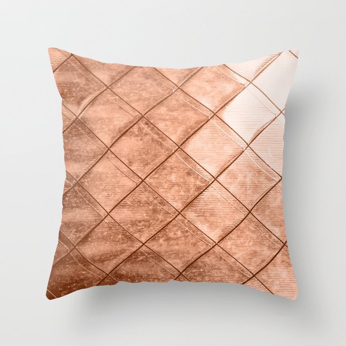 Rose Gold Crush #society6 #decor #buyart Couch Throw Pillow by 83 Orangesa(r) Art Shop - Cover (20" x 20") with pillow insert - Indoor Pillow - Image 0