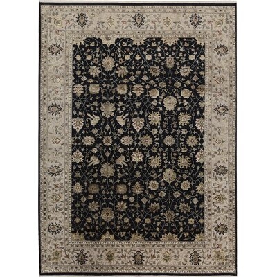 One-of-a-Kind Hand-Knotted Beige/Black 10'2" x 13'9" Area Rug - Image 0